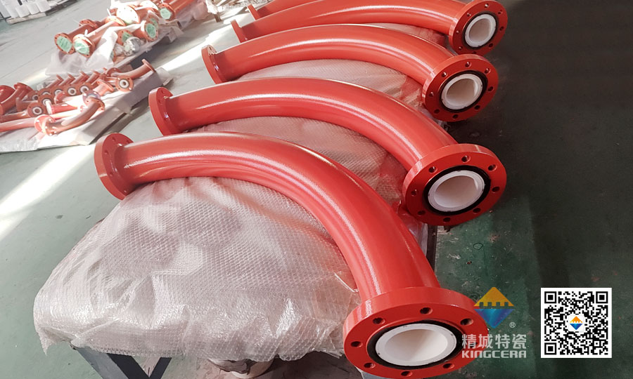 PA视讯特瓷内衬耐磨陶瓷弯头