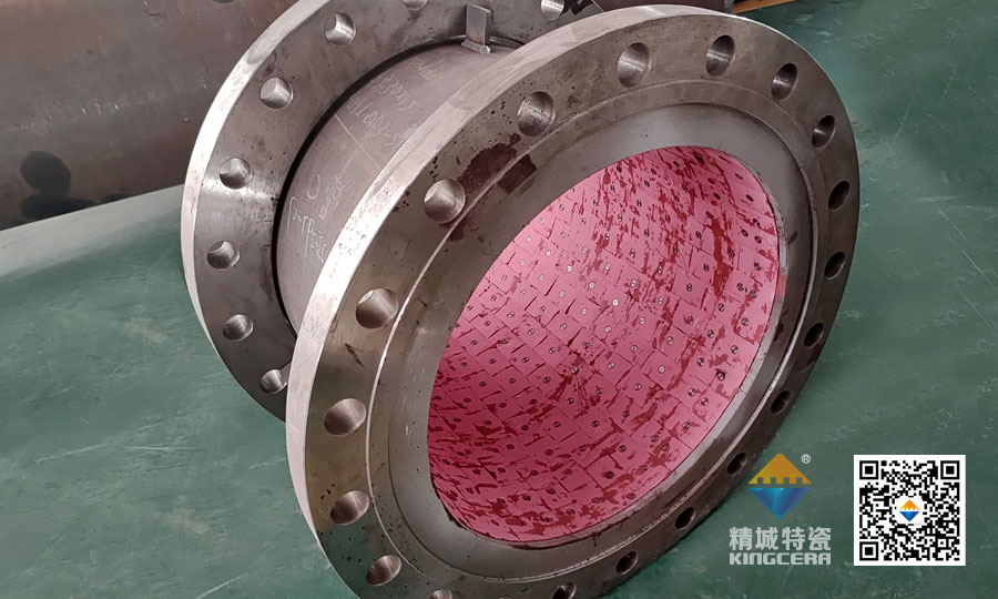 湖南PA视讯耐磨陶瓷焊接受道