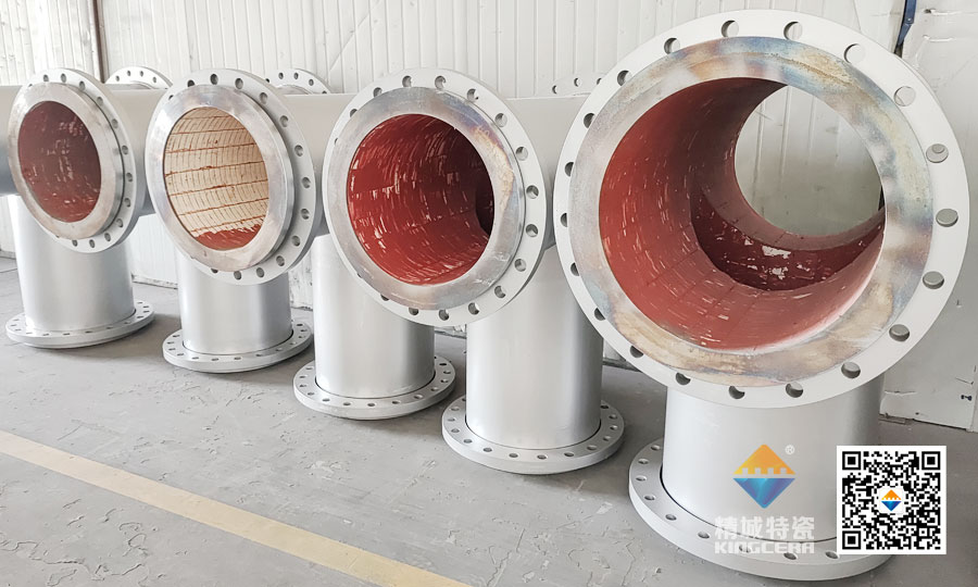 湖南PA视讯耐磨陶瓷内衬三通管道