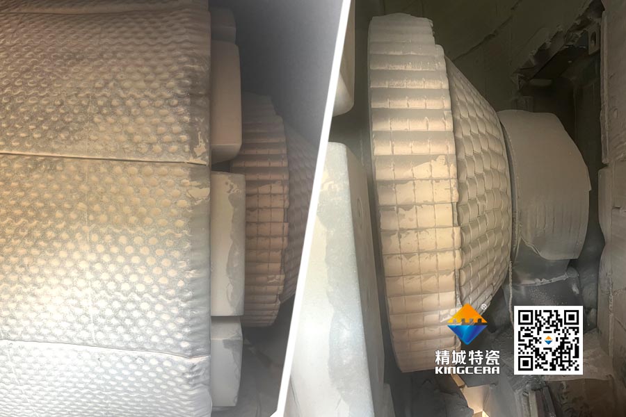 水泥厂磨辊轴ZTA陶瓷；；ふ质倜由熘4年以上